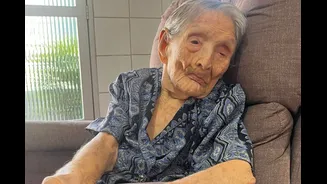 Aos 115 anos, 2ª pessoa mais velha do Brasil não toma nenhum remédio.Vídeo