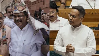'As if returning from war...': Gogoi criticizes Dharmendra Pradhan's felicitation