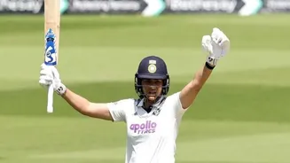 Yastika Bhatia scripts history with maiden Test century at Lord's against England