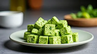 High Protein Savory Mint Paneer Cubes Trend For Fitness Enthusiasts