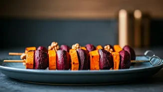 Making Beetroot, Sweet Potato & Walnut Kebabs at Home