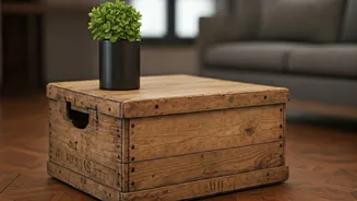 Turn Vintage Wooden Boxes Into Gorgeous Minimal Japandi Furniture