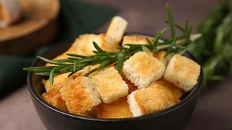 Sourdough Croutons Add Texture to Soups and Green Salads