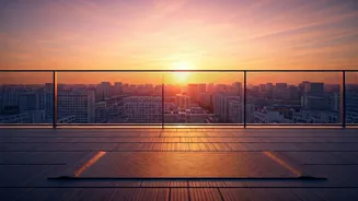 Sunrise Rooftop Yoga Is Total Aesthetic Goals This Week