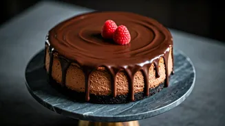 Your Fridge Needs This Chocolate Cheesecake