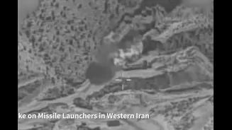 Israel Releases First Visuals Of Airstrikes In Iran Under Operation Roaring Lion | Video