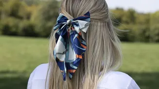 Manage Rainy-Season Flyaways with Simple Tied-Up Hairstyles Using Basic Accessories