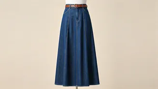 Elevate Your Casual Friday: 5 Chic Ways to Style a Denim Maxi Skirt for Work