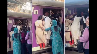 Viral Mumbai Rush In Local Train Shocks Social Media; Internet Says ‘One Slip, And It’s Over’ | Watch