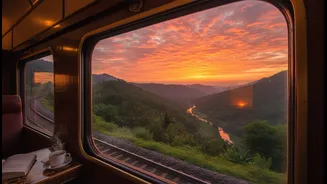 Indian Train Routes That Offer Unforgettable Sunrise And Sunset Views