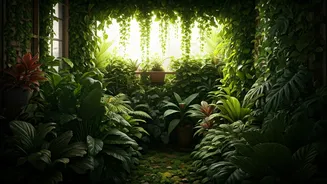 Biophilic Interiors Transform Small Apartment Balconies Into Dense Jungles