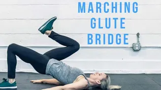 Marching bridges: A gentle exercise for lower back