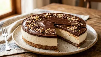 Torta de cupuaçu com ganache de chocolate