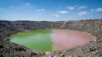 Green and Pink Phases Reflect Different Life Inside Lonar Lake
