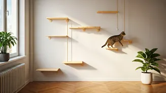 Transform Dead Apartment Wall Spaces Into Interactive Feline Climbers