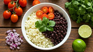 Cauliflower Rice & Beans: A Deliciously Healthy Meal
