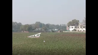 BREAKING | Trainee IAF aircraft crashes into pond in Prayagraj; Both pilots safe