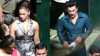 Love & War: Alia Bhatt, Ranbir Kapoor Spotted In Retro Looks On Sanjay Leela Bhansali Film's Set - EXCLUSIVE Pics