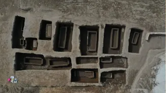 Luxuosa necrópole do século 6 a.C foi encontrada sob fábrica italiana