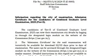 SSC CGL Tier II Admit Card 2025 Release Date Announced At ssc.gov.in; Check Details Here