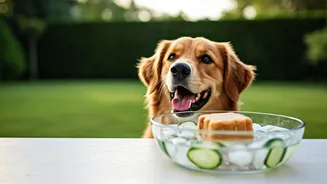 Treat Sweaty Pups To Frozen Homemade Cucumber Puzzle Pops