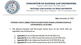 CLAT 2026 Provisional Answer Key Released At consortiumofnlus.ac.in; Objections Accepted Until Dec 12, 5 PM