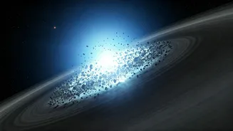 Hubble Captures Violent Planet Formation