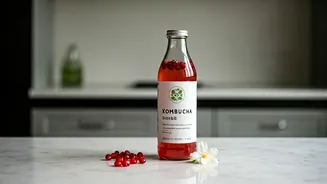Zero Sugar Pomegranate Jasmine Tea Kombucha Rules Urban Indian Kitchens