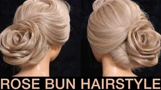 Attending a winter wedding? Sport rose bun, stun everyone