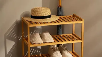 Before Finalising A Monsoon Drying Zone, Review Shoes And Umbrellas And Available Space