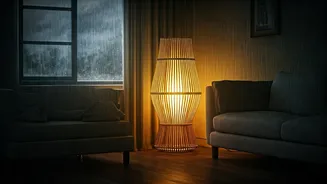 Moisture-Resistant Bamboo Lamps Fix Gloomy Dark Monsoon Living Rooms