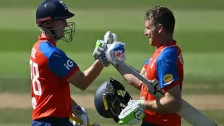 Netizens laud Harry Brook and Jos Buttler's world-record stand against India in 5th T20I