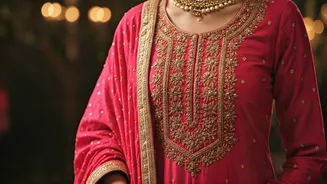 Radhika Merchant's Vibrant Pink Bandhani Attire Steals the Show at a Friend's Wedding