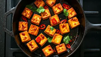 Make Crispy Pan Seared Chili Garlic Tofu In Ten Minutes