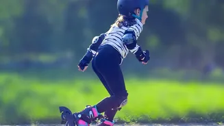 Roller Skating Challenges Stability Through Continuous Movement