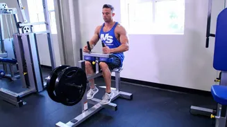 Improve your lower body strength with seated calf raises