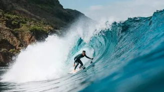 Surfing enthusiasts, this coastline is a true challenge