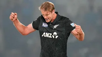 Kyle Jamieson's career-best ODI returns go in vain against India