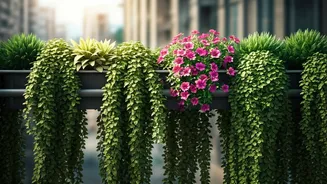 Trailing Plants Make Balconies Look Cooler Instantly