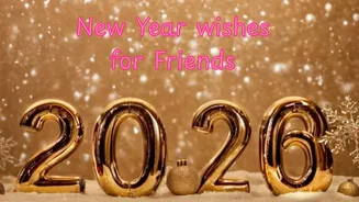 Happy New Year 2026: Best wishes for friends, groups and besties