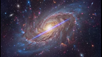 The Shadow Blaster Neutrino Source connects extreme particles with an early starburst galaxy
