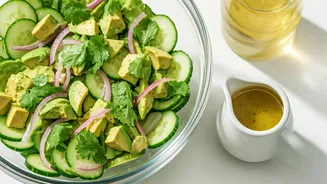 Summer's Refreshing Star: 10-Minute Cucumber Avocado Salad Delight