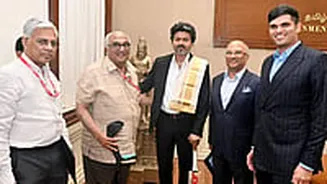 Tamil Nadu CM Vijay Poses With Virat Kohli Signed MRF Bat; Pictures Go Viral