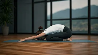 Corporate Employees Rely On Restorative Child's Pose For Back Pain