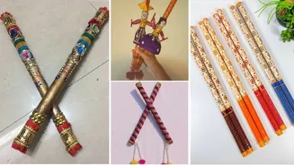 Navratri 2026: Make your Dandiya sticks stand out with handmade decor
