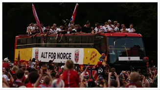 Norway’s World Cup heroes receive unforgettable welcome from 90,000 fans in Oslo