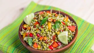 Mung sprout salad: A quick breakfast fix