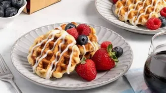 Strawberry cinnamon waffles: A tasty breakfast treat
