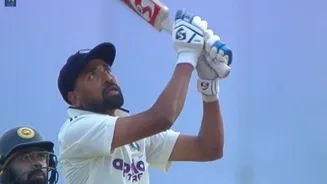 Mohammed Siraj Hits Towering Six at Galle in First Test Against Sri Lanka; Video Viral