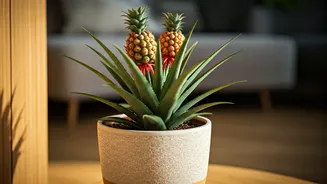 Add charm with ornamental pineapples